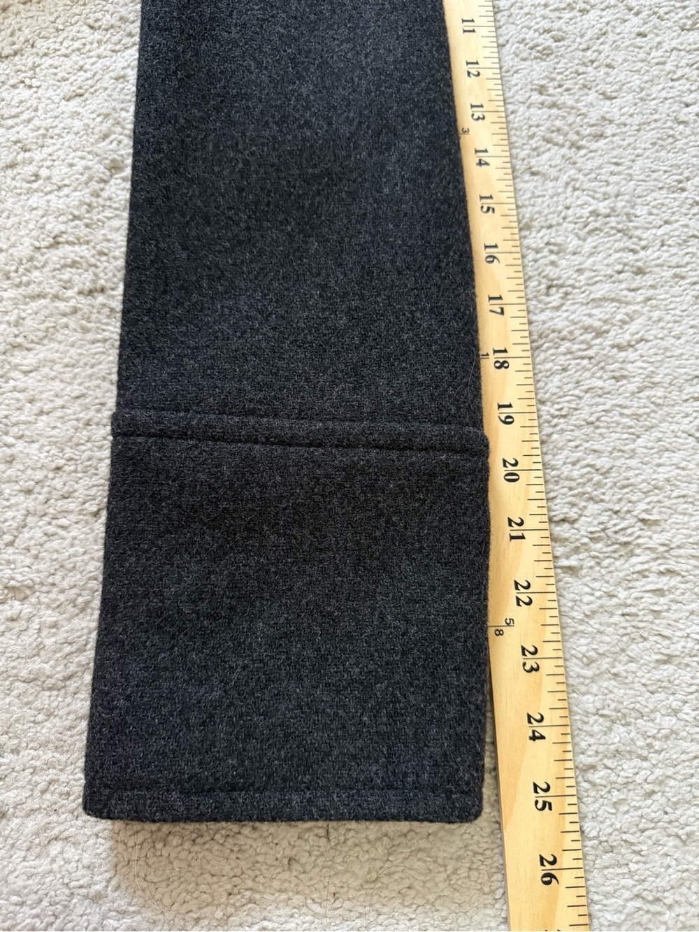 J. Crew Women's Double-Breasted Wool Peacoat - Dark Grey - Picture 10 of 10